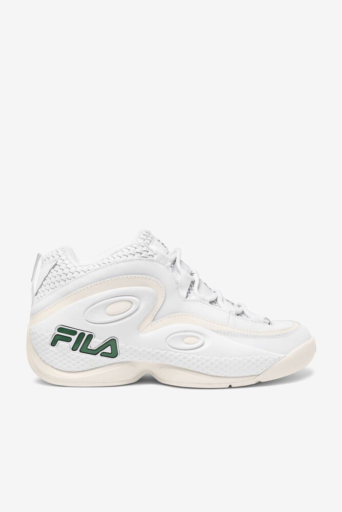 Fila Grant Hill 3 Woven White Sneakers Mens - NZ 32514-DEOS